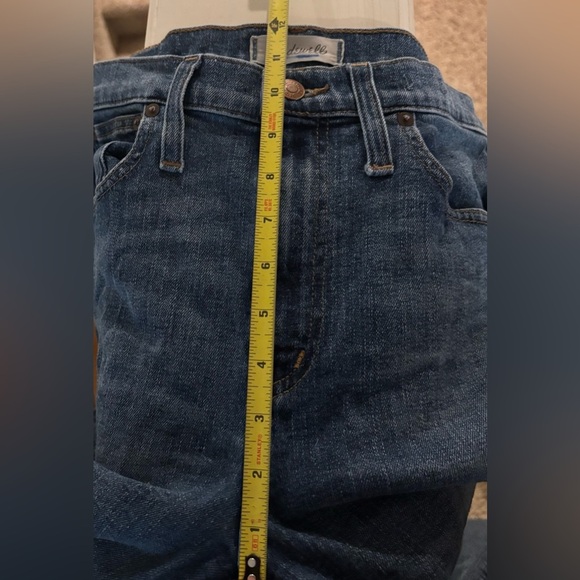 Madewell High Rise Slim Boy Jean in Medium Blue, Size 27 Petite - Picture 9 of 10